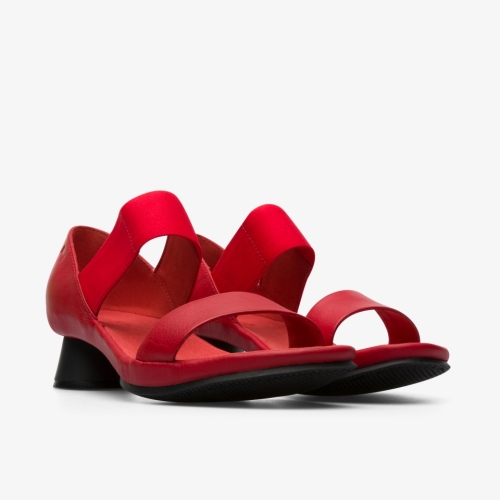 Camper Alright Heeled Sandals Red - Womens Singapore OWUJZQ-150